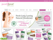 Tablet Screenshot of mynaturaldeodorant.com